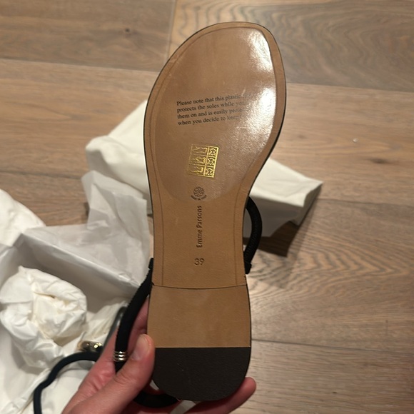 NWT Emme Parsons Laurie Bijoux in Black Suede size 39 in box with dust bag - Picture 6 of 8